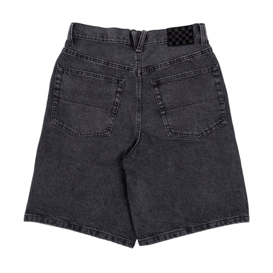 Check-5 Baggy Denim Shorts (Washed Black)