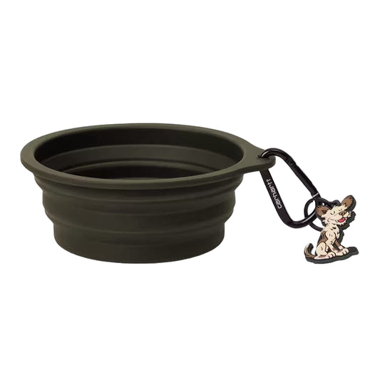 Wild Dog Foldable Bowl (Silicone Olive)