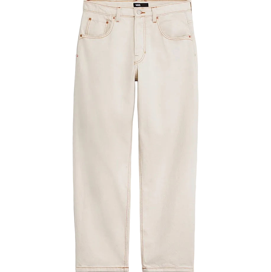 LX Check-5 Loose Denim Pants (Natural Seed Beige)