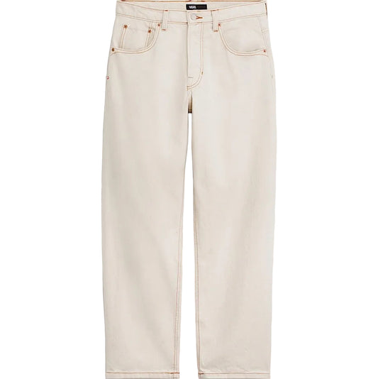 LX Check-5 Pantalon en jean ample (Beige Graine Naturelle)