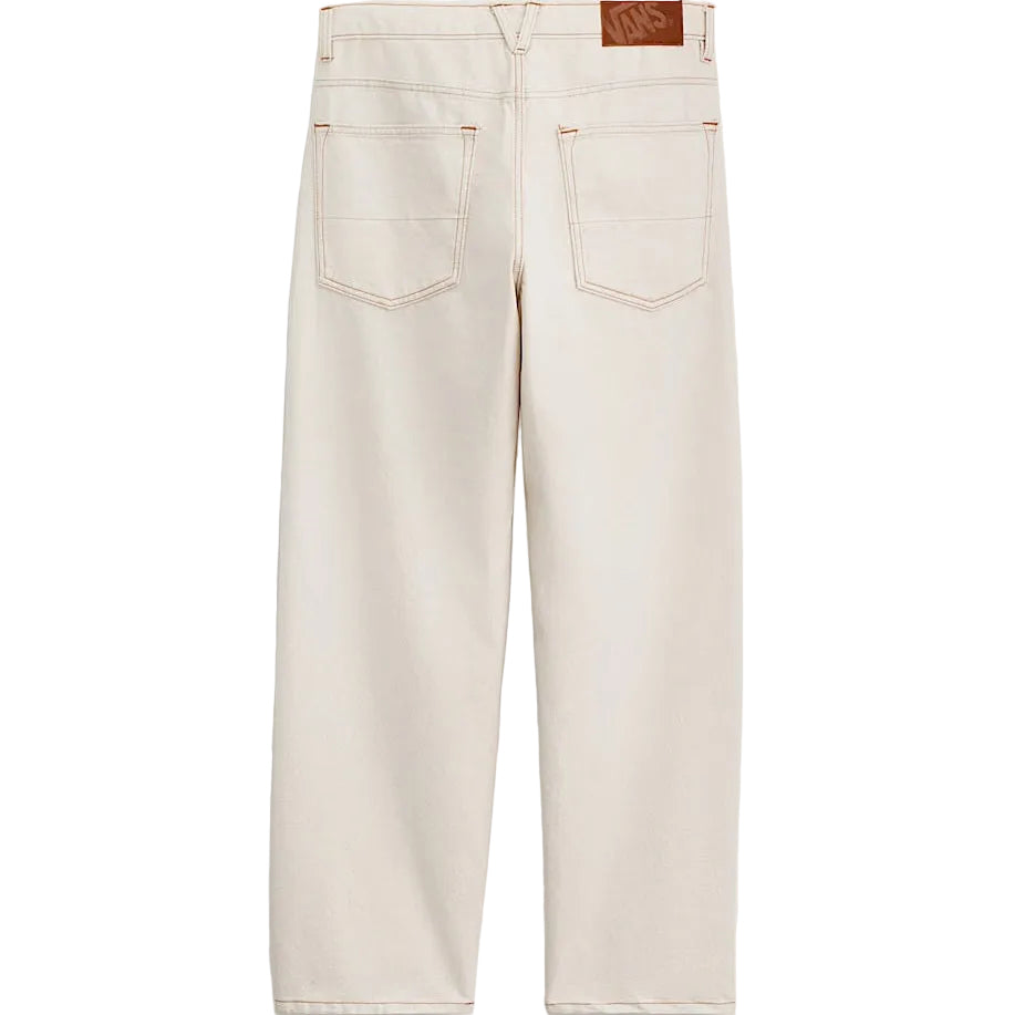 LX Check-5 Loose Denim Pants (Natural Seed Beige)
