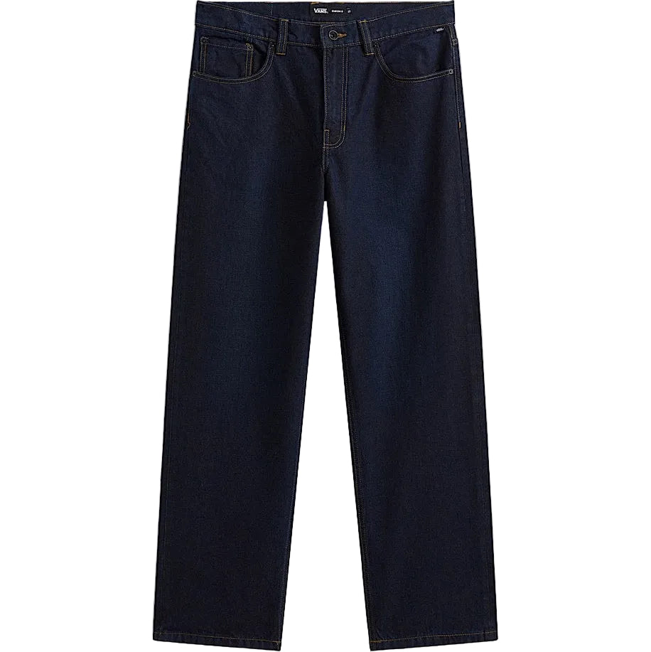 Check-5 Loose Denim Pants (Dark Rinse Blue)