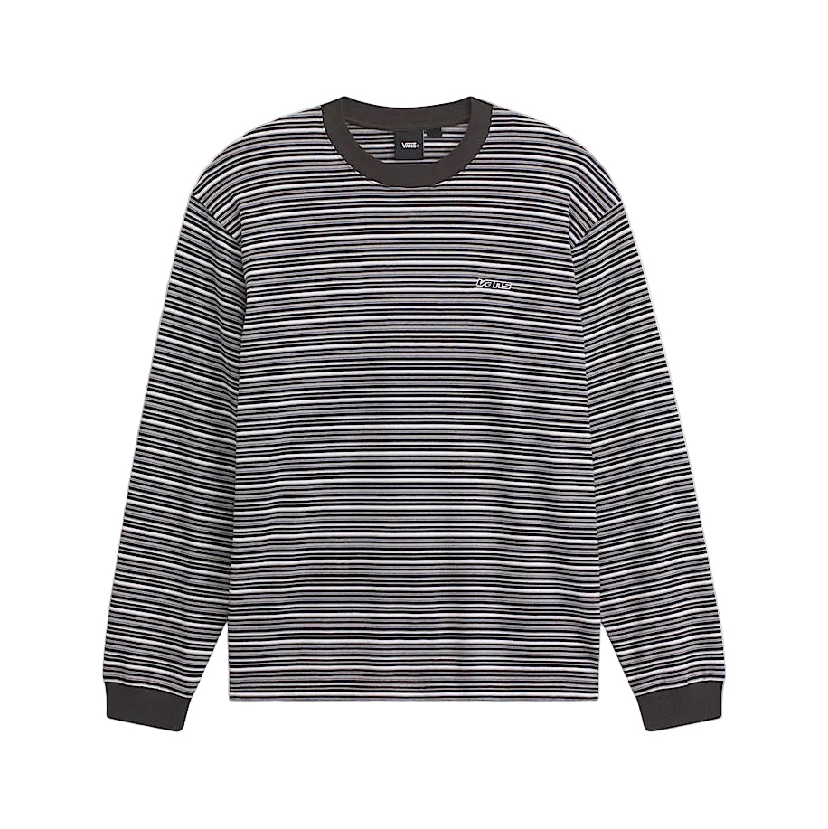 Wesley Stripe LS Knit (Noir délavé)