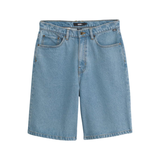 Short en jean large Check-5 (bleu délavé)