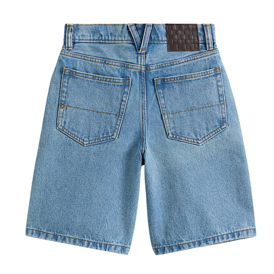 Short en jean large Check-5 (bleu délavé)