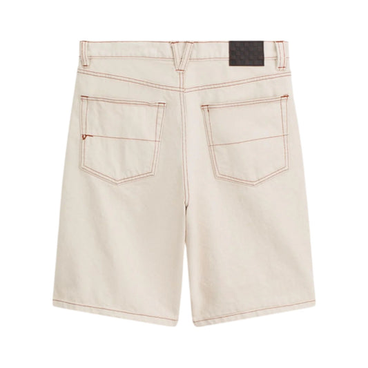 Short en jean ample Check-5 (beige graine naturelle)