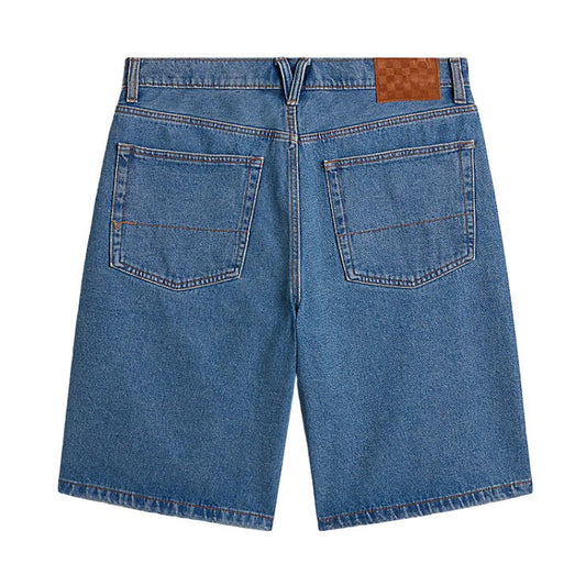 Check-5 Baggy Denim Shorts (Stonewash Blue)