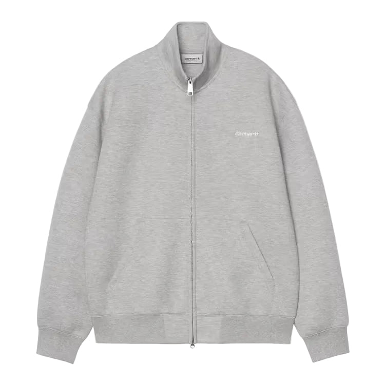 Alda Zip Sweat Jacket (Grey Heather/White)