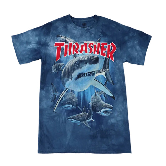 Thrasher x The Mountain Shark T-Shirt (Blue)