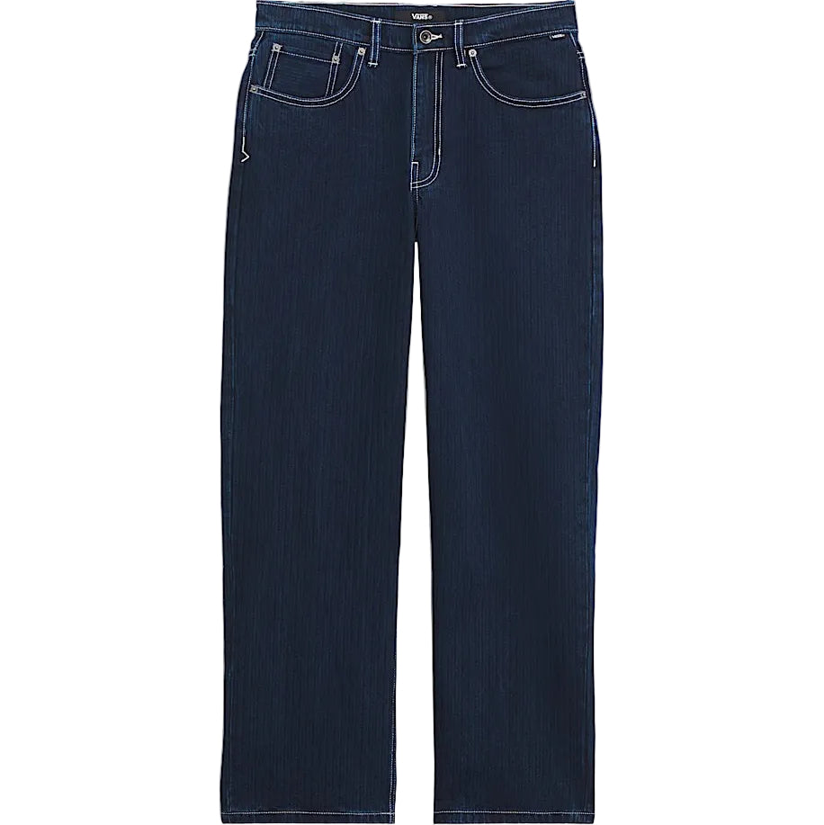 Check-5 Loose Denim Herringbone Pant (Indigo)