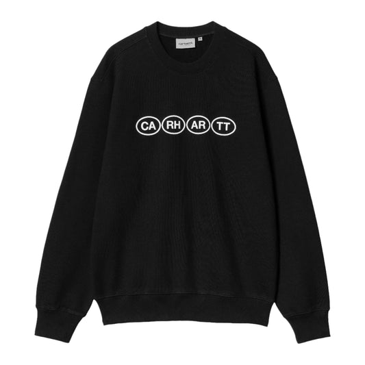 Bumper Sweatshirt  (Black/White)