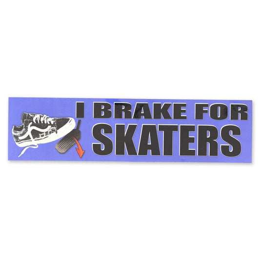 Brake For Skaters Bumper Sticker
