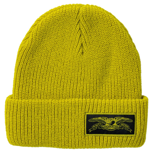 Stock Eagle Label Cuff Beanie (Yellow/Black)