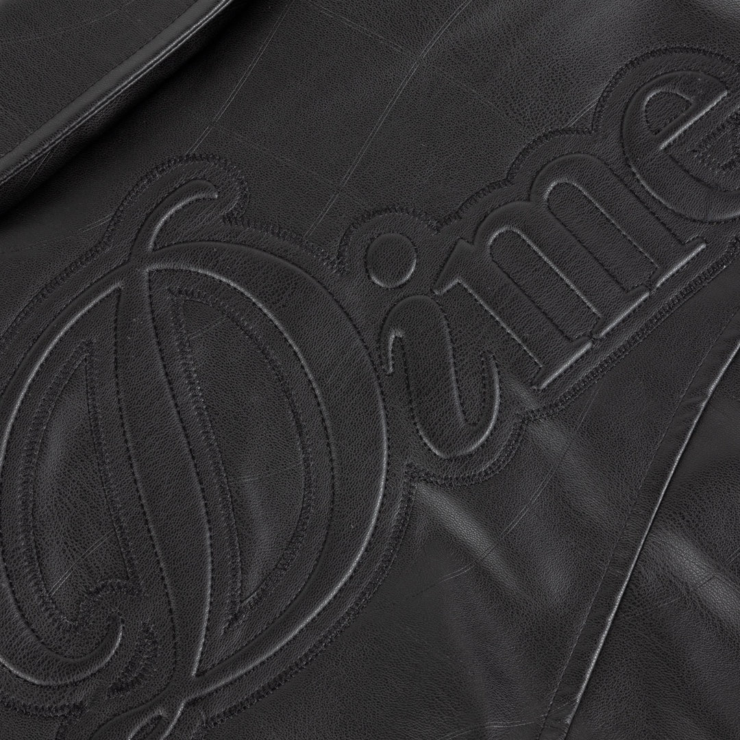 Debossed Wavy Jacket (Black)