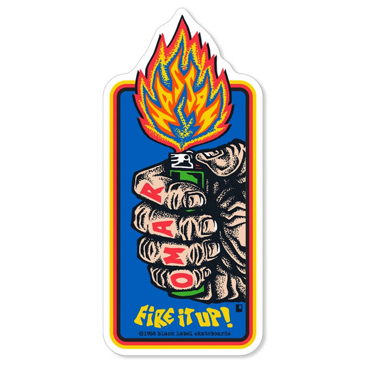 Omar Hassan Fire it Up Sticker