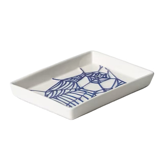 Theory and Practice Incense Tray (White/Blue)