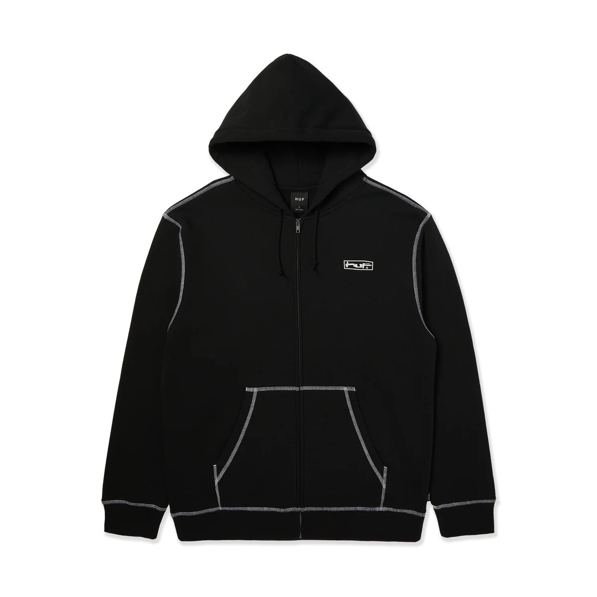 Stretch Full-Zip Hoodie (Black)