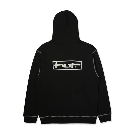Stretch Full-Zip Hoodie (Black)