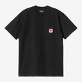 Load image into Gallery viewer, S/S Pocket Heart T-Shirt (Black/Red)
