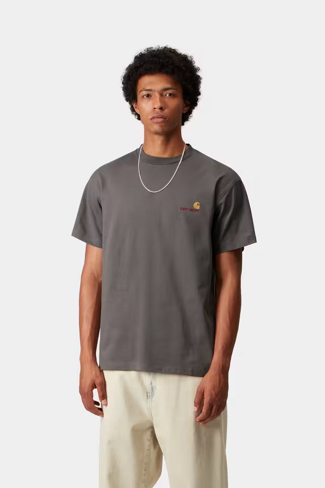 S/S American Script T-Shirt (Porphyry)