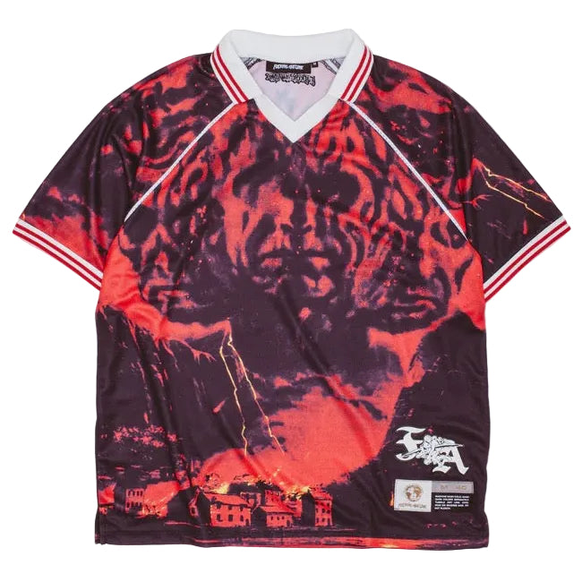 'Driving Through Nebraska With My Mom' Jersey (Red/Black)