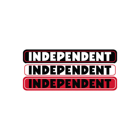 Independent Sticker Bar in red or black or white