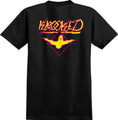 Load image into Gallery viewer, Krooked T-Shirt Bird Lightening Black/Magenta/Yellow back view
