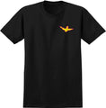 Load image into Gallery viewer, Krooked T-Shirt Bird Lightening Black/Magenta/Yellow front view
