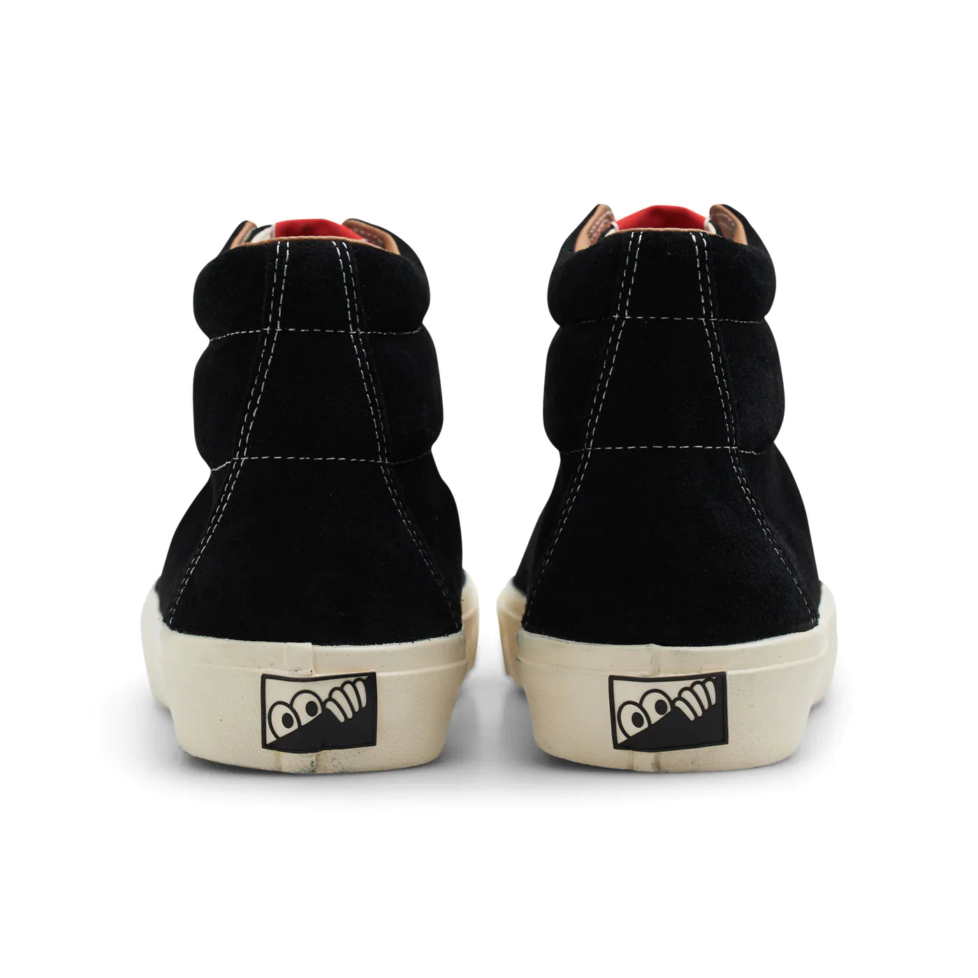 Last Resort AB VM003 Suede Hi Black/White heel view