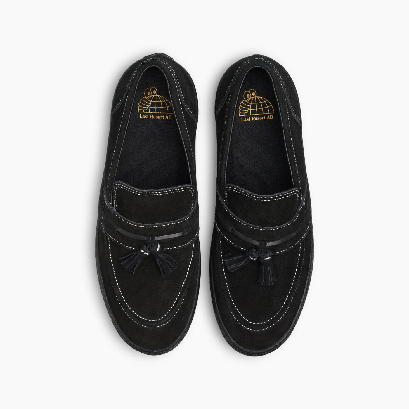 VM005 Loafer (Black/Black/White Stitch)