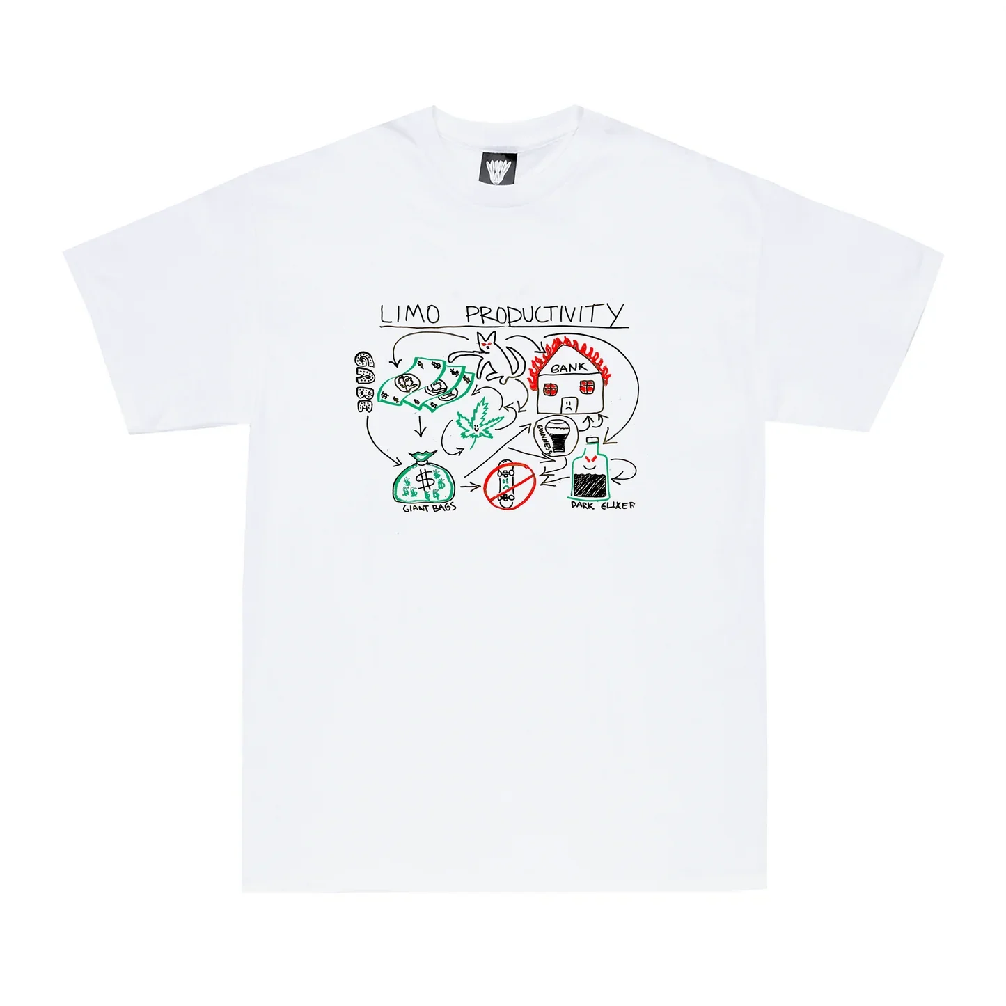 Limosine T-Shirt Productivity White front view