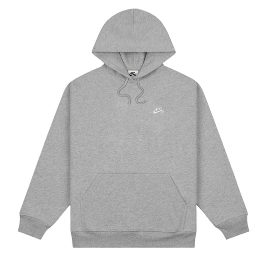 Nike SB Hoodie Essential Logo Dark Grey Heather/White