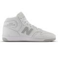 Load image into Gallery viewer, New Balance Numeric 480 High White/Grey side view
