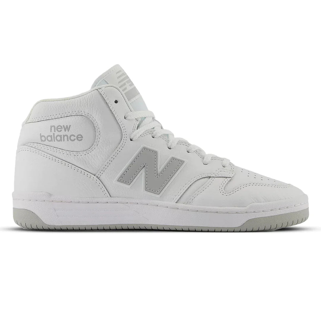 New Balance Numeric 480 High White/Grey side view