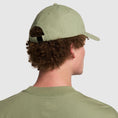 Load image into Gallery viewer, Nike SB 6 Panel Hat Club Cap Oil Green/White back view on model
