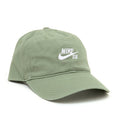 Load image into Gallery viewer, Nike SB 6 Panel Hat Club Cap Oil Green/White front view
