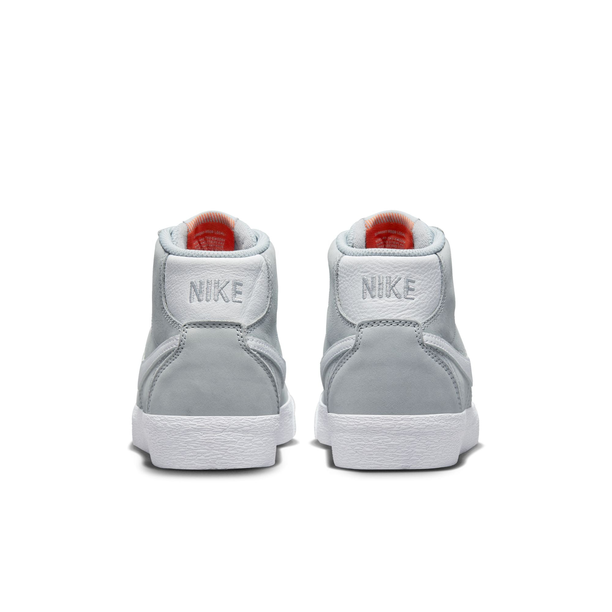 Nike SB Bruin High ISO Wolf Grey White back view