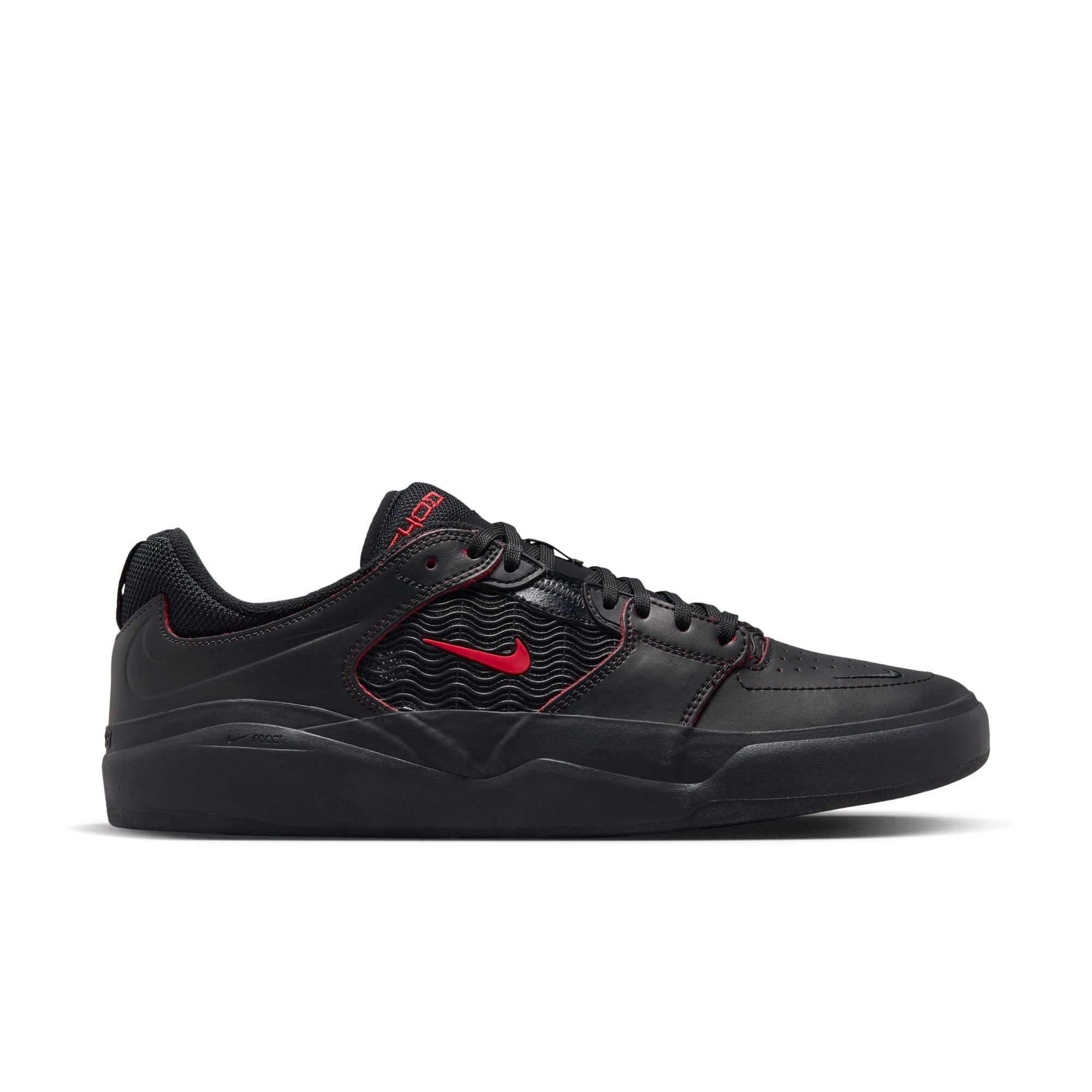 Nike SB Ishod Premium Black/University Red side view