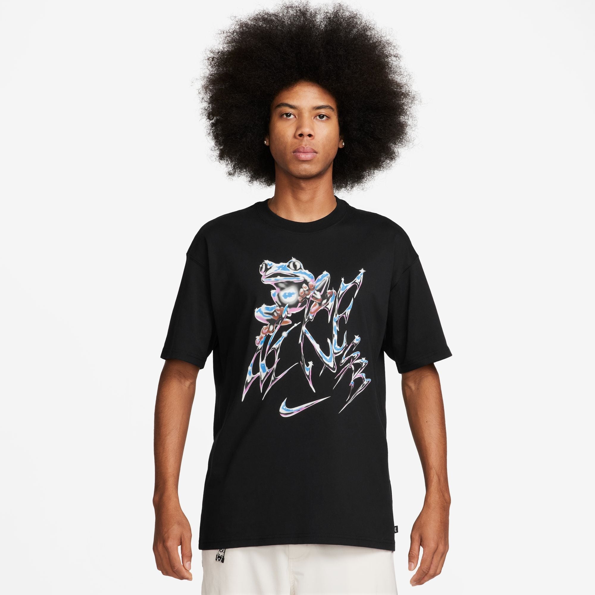 Nike SB T-Shirt Lazy Gawd Black on model