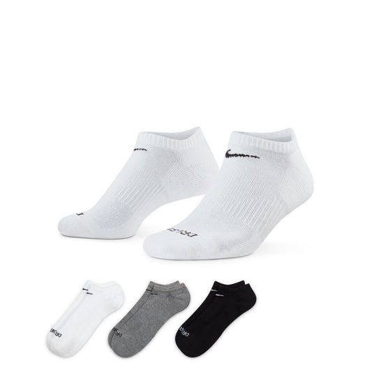 Nike SB Socks 3 Pack Everyday Plus Cushioned No Show Multi Lrg view