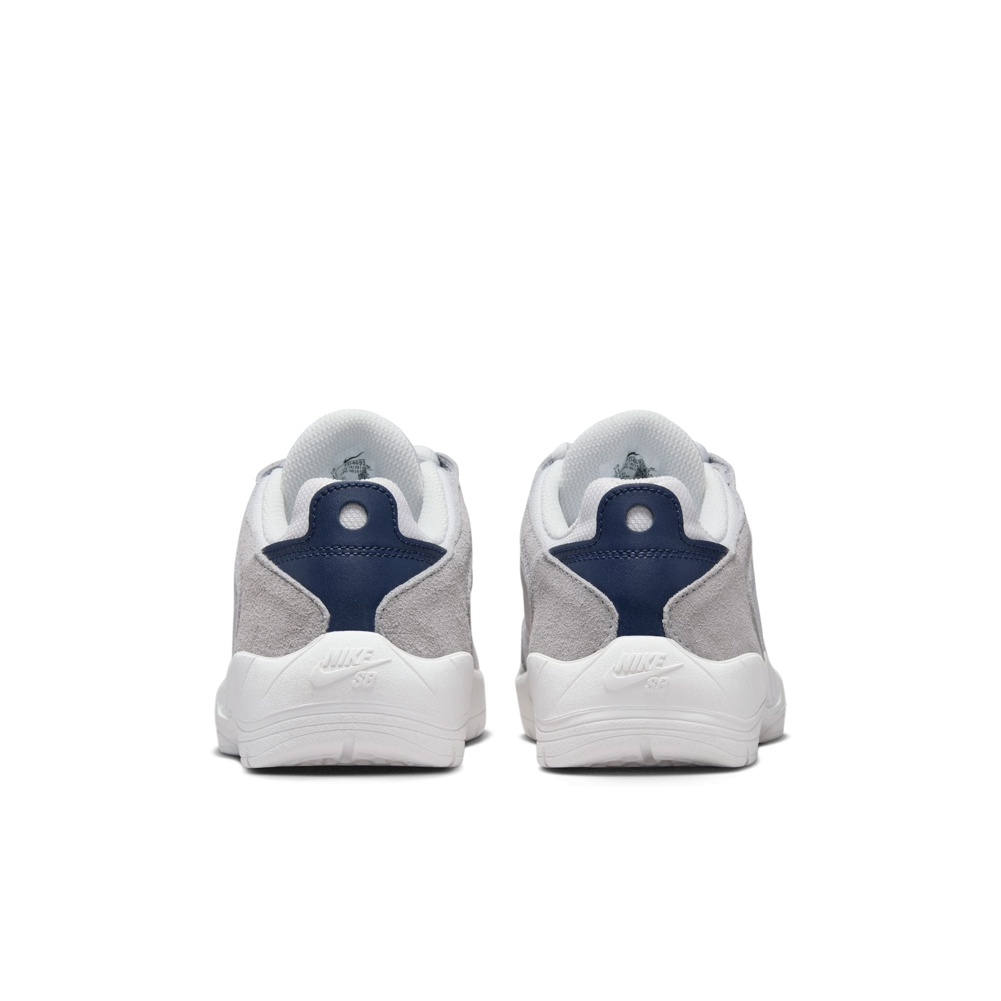 Nike SB Vertebrae Platinum Tint/Midnight Navy-Wolf Grey back of pair view