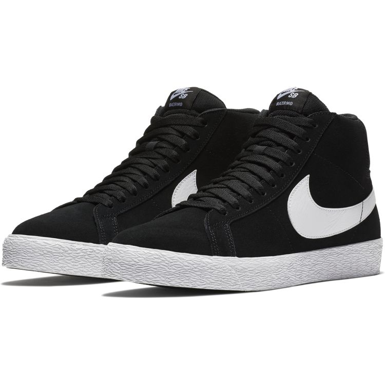 Nike SB Zoom Blazer Mid Black/White pair view