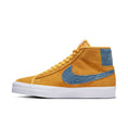 Load image into Gallery viewer, Nike SB Zoom Blazer Mid Pro GT University Gold/Game Royal in step view
