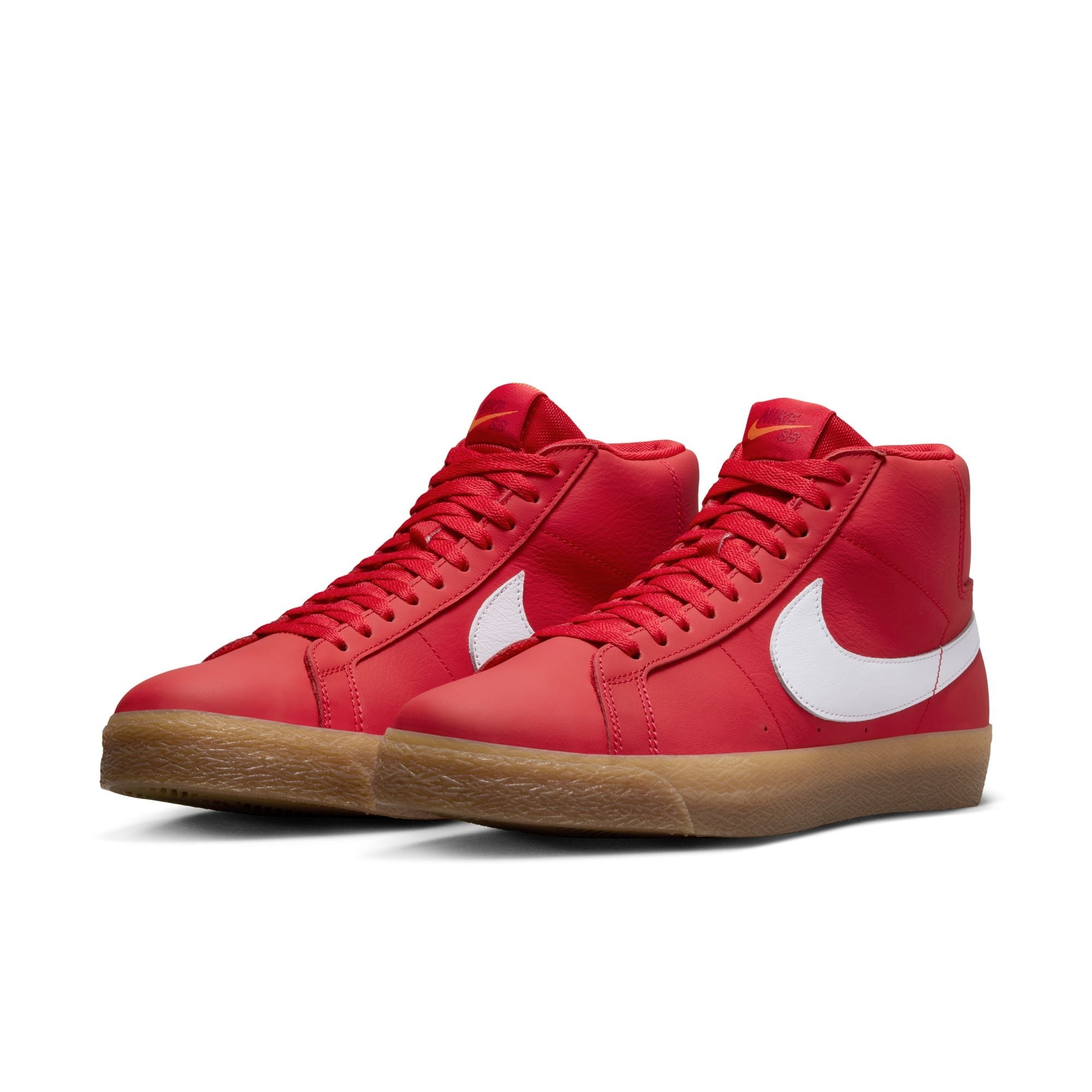 Nike SB Zoom Blazer Mid University Red/White-White pair view