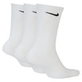 Charger l'image dans la visionneuse de la galerie, Nike SB Socks Everyday Plus Cushioned Crew 3 Pack White Lrg rear view
