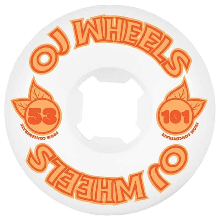 OJ Wheels From Concentrate Hardline 53mm 101a front view