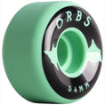 Load image into Gallery viewer, Orbs Wheels Specters Solids Mint 54mm angled tread view
