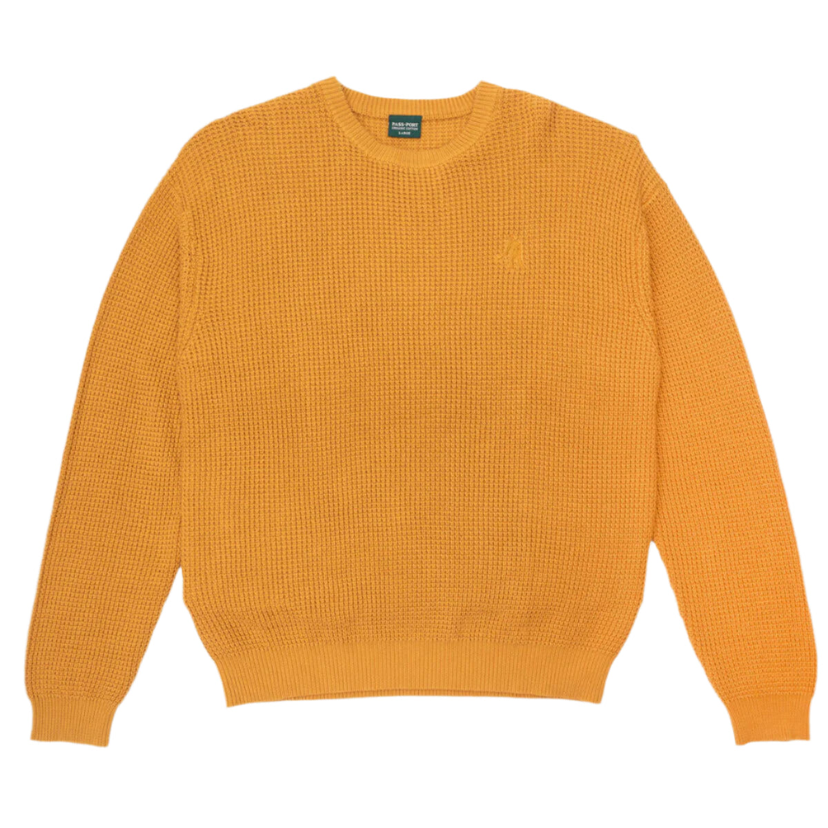 Organic Cotton Waffle Knit Sweater (Marigold)