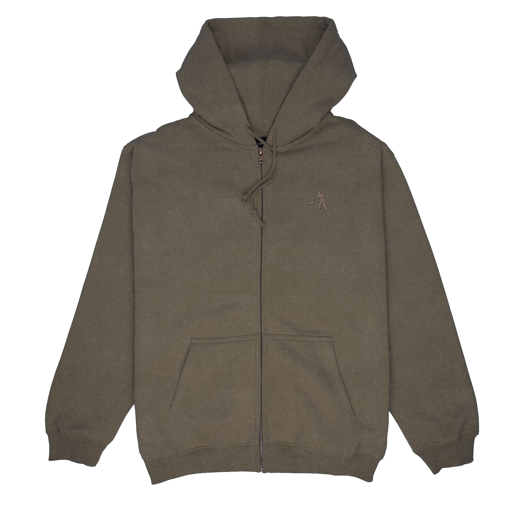 Solid Workers Zip Hood (Washed Bark)