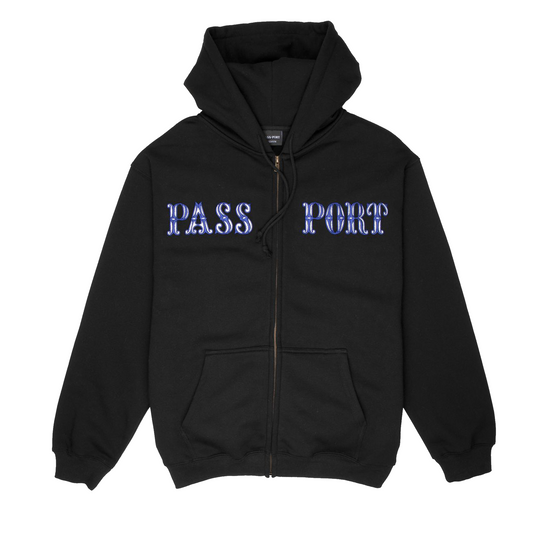 Glint Zip Hoodie (Black)